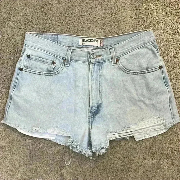 Levi's Pants - Levi’s 550 Relaxed Fit Denim Cutoff Shorts